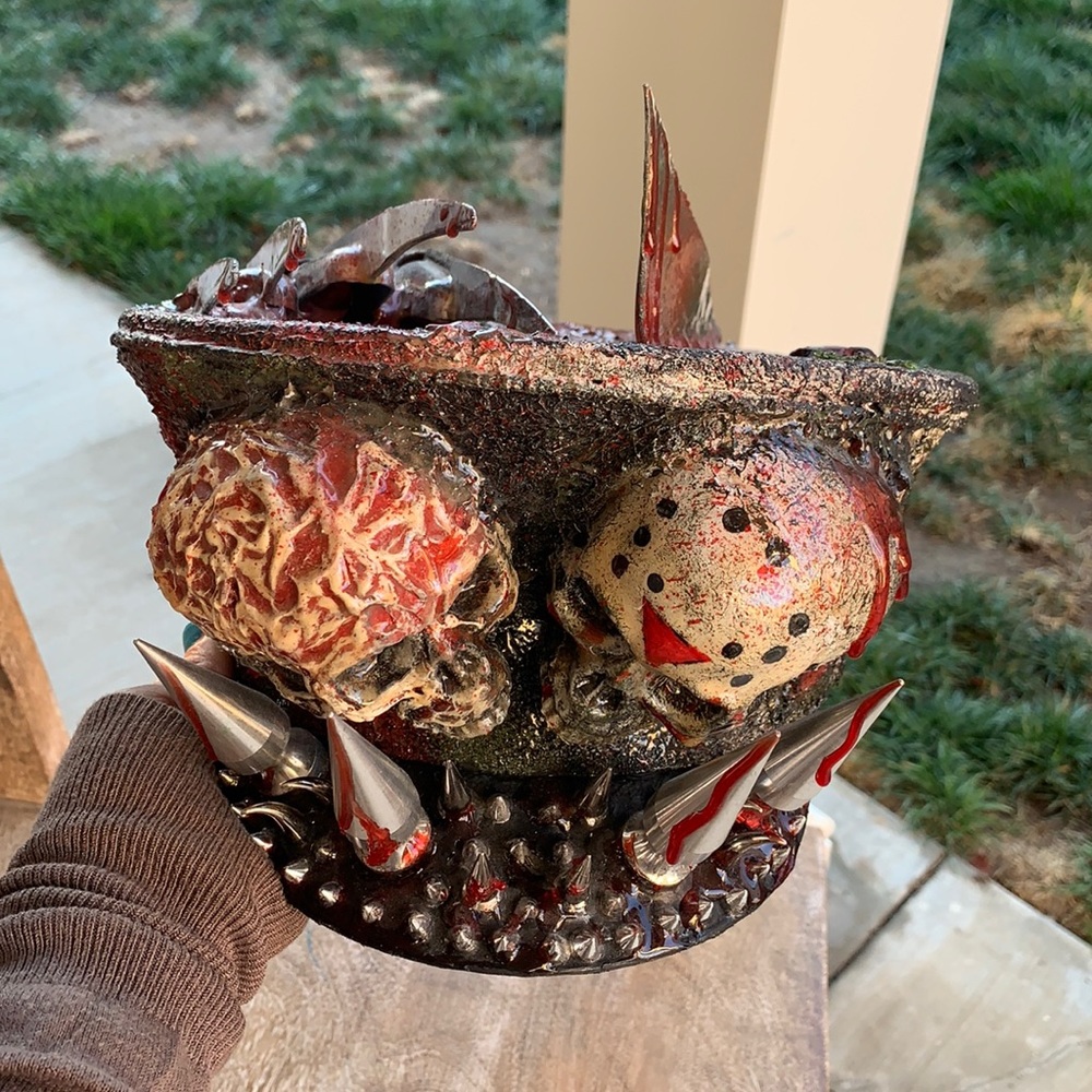 Freddy Krueger vs Jason hat one of a kind unisex plays 2 songs(freddy Krueger) - Picture 4 of 12